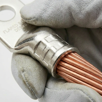 Terminales Eléctricos de Grado Industrial 4/0 3/0 2/0 1/0 AWG, Conector de Cable de Cobre Electrolítico Estañado, Tipo Campana, para Batería