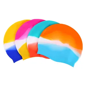 Custom Logo Swim Hat Wholesale Multi Colours Silicone Swimming Caps