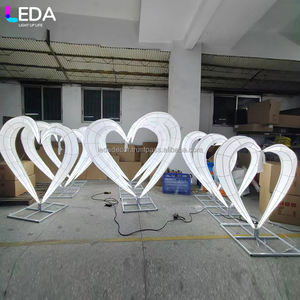 ฉากหลังแต่งงาน: ซุ้มโค้งรูปหัวใจ2025ซุ้มแต่งงานฉากหลังเวที - Product Image 3