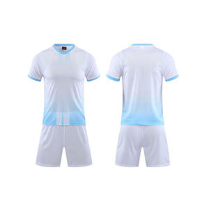 Thailand-Qualität Atmungsaktives Schnelltrocknendes Fußballtrikot und Klassisches Fußballshirt Kurzes <span class=keywords><strong>2</strong></span>-Teiliges Set OEM-Service Herbst - Product Image 2