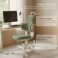 Chaise d'ordinateur ergonomique moderne en tissu, mobilier de bureau à domicile, OEM ODM, nouveau design, chaise pivotante pour invités, réunions, études et cours