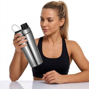 Wholesale Sport Water Drink Blank Protein <b>Shaker</b> Roller Travel <b>Bottles</b> Gym <b>Shaker</b> with Custom logo - Product Image 1