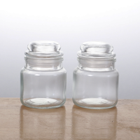 Pot à bougie en verre d'aromathérapie Yankee avec couvercle en verre 100ml pour la décoration de la maison