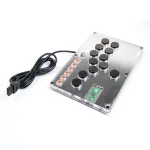 Mini Hitbox Arcade Raspberry Pi Chip Buttons Fight Stick Switch Arcade Game Controller For Pc/xbox360/ps3/ps4/switch/Android