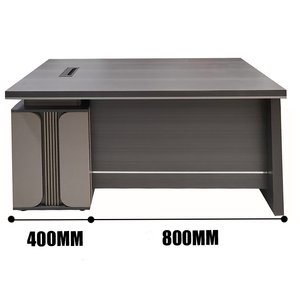 Modern op maat gemaakt houten bureau met bovenkast, computertafel voor kleine ruimtes, thuiskantoor, werktafel - Product Image 6