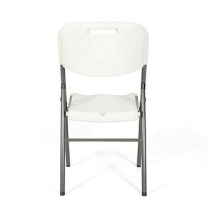 QM Hot Sales Portable White <b>Plastic</b> FoldingChair Lightweight Outdoor <b>Garden</b> Furniture for Parks Iron Metal Type - Product Image 3
