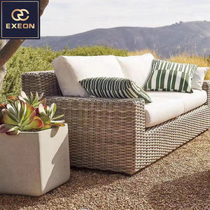 Diseño moderno Muebles de exterior Jardín Patio Sofá de mimbre Cubierta de sofá de diseño de lujo al aire libre - Product Image 4