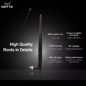 Antenne de communication sans fil Ebyte TX4G-JKS-IPX20 50Ω 5.0dBi à gain élevé et large bande passante, antenne 4G flexible en caoutchouc - Product Image 5
