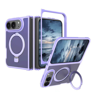 Étui avec béquille rotative à 360° pour iPhone 18 Fold, mat, magnétique, TPU PC, anti-chute, anti-rayures, housse de protection pliable - Product Image 5