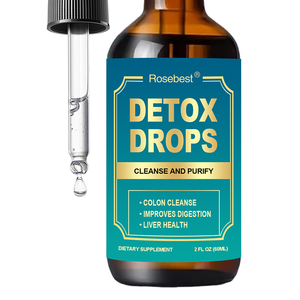 卸売OEMプライベートラベル天然ハーブ減量結腸肝臓クレンズ＆デトックス液状ドロップ消化促進健康補助食品 - Product Image 1