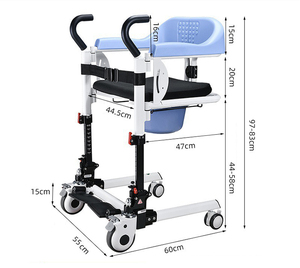 Hướng Dẫn Sử Dụng Di Chuyển Bệnh Nhân Vô Hiệu Hóa Imove Lift Transfer Chair Giao Thông Vận Tải Phòng Tắm <span class=keywords><strong>Commode</strong></span> Toilet Seat Xe Lăn - Product Image 2