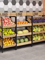 Fruitrek met meerdere lagen, wandmontage, displayplank, wijnrek, taartplateau, rek voor verse producten, supermarktproductenrek, verdikt materiaal
