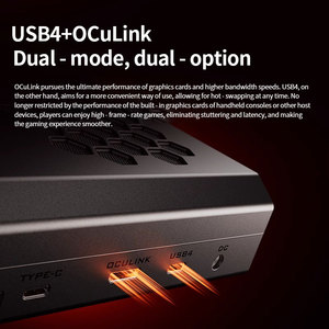 Gaming Mini PC EGPU Dock Laptop Fan-Cooled Radeon RX 7600 XT 32MB Cache Oculink USB4 100W PD Reverse Charge Case - Product Image 6