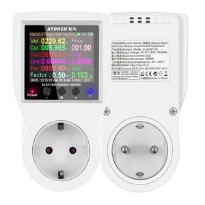 EU/FR/US/UK/AU cắm wifi thông minh ổ cắm kỹ thuật số wattmeter 220V Đồng hồ điện tiêu thụ điện Kilowatt công suất năng lượng mét