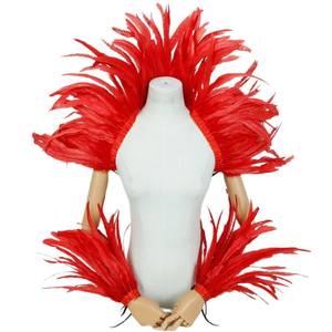 Accessoire de costume de <span class=keywords><strong>danse</strong></span> classique de haute qualité, châle <span class=keywords><strong>en</strong></span> plumes, unisexe, pour adultes, pour bal masqué, carnaval, fête - Product Image 5