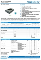 Alimentation électrique AC/DC à quatre sorties Mornsun LM30-00J0512-03E 30W à montage sur circuit imprimé, utilisation industrielle, blindage métallique IEC61000-4 EN55022