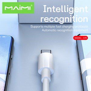 Cáp sạc nhanh Maimi 2M bán buôn 3A, Type-C to Type-C, vỏ TPE, chống nhiễu, dùng cho điện thoại di động, cáp dữ liệu USB-C - Product Image 3