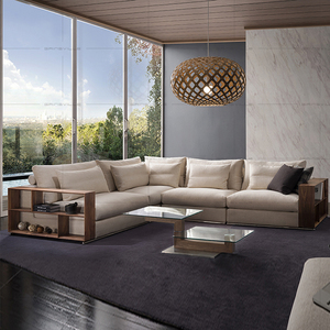 Sofá Moderno en Forma de <span class=keywords><strong>L</strong></span>, Sofá Seccional <span class=keywords><strong>Modular</strong></span>, Juego de Muebles para Sala de Estar, Sofás de Tela - Product Image 2