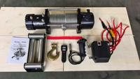 Cabrestante Eléctrico de CC de 12V 24V con Capacidad de 9500, 12000, 13500, 17000, 20000, 22000 Libras para Remolque con Control Remoto Inalámbrico al por Mayor