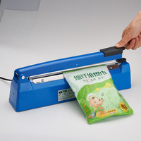 Machine manuelle d'emballage de film plastique pour sac feuille d'aluminium papier thermoscelleuse à impulsion 300mm