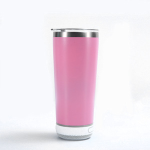 New 304 thép không gỉ xe Mug với <span class=keywords><strong>Bluetooth</strong></span> Loa, nhiệt-cách điện và lạnh cách điện Ice <span class=keywords><strong>Cup</strong></span>, 20oz cốc cà phê - Product Image 5