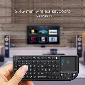 Rii X1 Mini Wireless <b>Keyboard</b> With Touchpad 2.4G USB Receiver Russian Layout For iPad Galaxy Tab Xiaomi Devices - Product Image 3