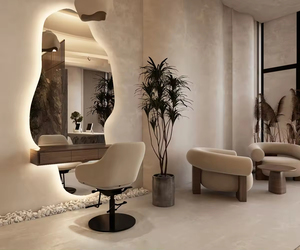 Diseño Moderno de Estación de Manicura, Juego de Mesa y Espejo Personalizado, Solución Integral de Muebles y Decoración para Salón de Uñas - Product Image 2