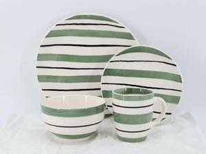 <span class=keywords><strong>16Pcs</strong></span> Handpainted Bộ Đồ Ăn Trong Hộp Màu Bao Gồm 26.5Cm Bữa Ăn Tối Tấm 19.3Cm Salad Tấm 14Cm Bát 12Oz Mug Mỗi Mục 4 Pcs - Product Image 5