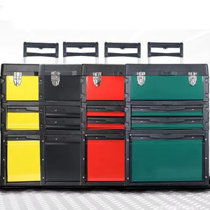 Boîte de rangement d'outils portable à 3 tiroirs en acier et plastique - Product Image 1