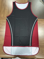 PURE personnalisé couleur unie mouton partage Singlet Polyester cisaillement Performance Singlet hommes australie goutte longue queue été Singlet