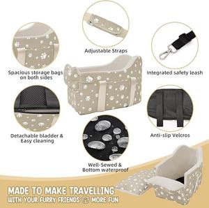 Abnehmbare und leicht zu tragende kunden spezifische Großhandel Haustier Travel Center Konsole Hund Auto Höhe Erhöhung des Sitzes - Product Image 4