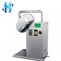 Machine à enrober le chocolat automatique, machine à enrober les amandes et le sucre, machine à enrober en acier inoxydable pour les cacahuètes