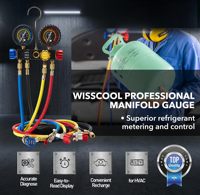 Nuevos medidores de CA HVAC Refrigeración digital Herramientas de aire acondicionado Juego de manómetros para R134 R22 R12 R502