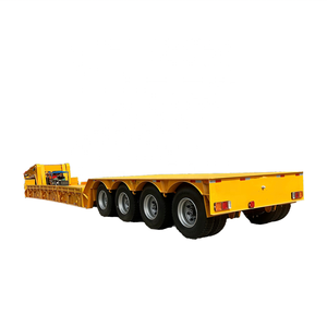 Remolques de camión de remolque de cama semibaja de 4 ejes de 80 toneladas <span class=keywords><strong>para</strong></span> un transporte eficiente de carga pesada a granel - Product Image 1
