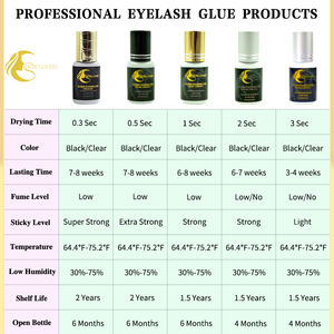 Colle pour cils vegan 0,5 seconde Colle pour extensions de cils <span class=keywords><strong>Sans</strong></span> brûlure Hypoallergénique Colle pour cils - Product Image 5
