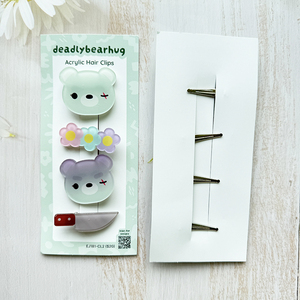 Popolari Fermagli per Capelli in Acrilico Personalizzati con Cartoni Animati e <span class=keywords><strong>Anime</strong></span>, Logo Stampato in Acrilico, Portachiavi in Acrilico con Glitter Epossidico, Accessori per Capelli - Product Image 4