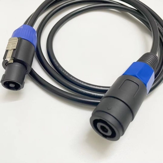13AWG Conductor Speaker DMX Cable 3m 5m 10m 15m Speakon to Speakon Black Series NL8 Connector 8 Core Speaker Audio Cable