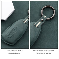 Étui en suède pour clé de voiture, coque de protection avec chaîne pour Volkswagen VW New Sagitar Teramont Passat Tiguan L Pro ID3 ID4X ID6X 2026