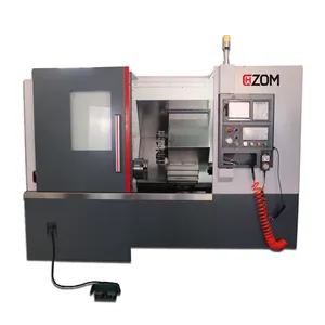 T4045 Nghiêng Giường Cnc Lathe Với Công Cụ Trực Tiếp