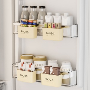 Brand-New Side Standing Plastic Food <b>Container</b> Low-Priced Eco-Friendly <b>Refrigerator</b> Storage Box Flexible Kitchen Organizer - Product Image 2