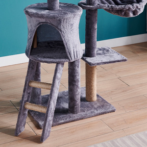4 Levels Xxl <b>Cat</b> Climbing Scratcher Sisal Luxury <b>Large</b> <b>Cat</b> <b>Scratching</b> Tree Wooden <b>Cat</b> Tree House - Product Image 6