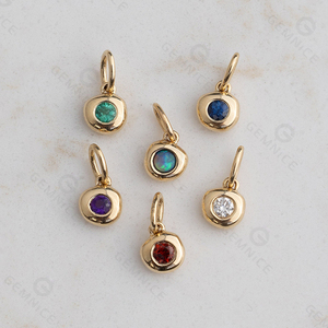 Gemnel, Oferta, Plata de Ley 925, 12 Meses de Delicados Colgantes Coloridos - Product Image 3