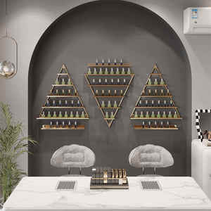 Présentoir mural de luxe doré pour vernis à ongles, avec cadre en fer moderne, personnalisé en usine, pour salon de beauté, certifié ISO9001, idéal pour supermarché - Product Image 4