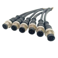 Connecteur Étanche M12 Mâle-Femelle, 2, 3, 4 ou 5 Broches, Prise Aviation, Cordon d'Alimentation Industriel pour Panneau, pour Connexion Rapide Automobile