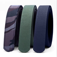 Sangle de ceinture tactique pour armes de fabrique, en sangle tissée à chevrons 3,8 cm (1,5 po), double couche renforcée, à cliquet, robuste et haute ténacité