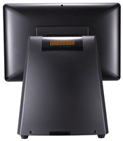 Sistema POS RFID Cashcow Cashcow602 para Minoristas, Pantalla Dual con Software, Lector de Tarjetas, Wi-Fi 6, Windows de 15.6''
