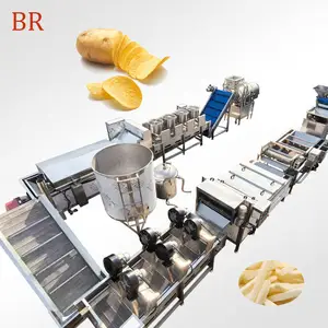 Linha de processamento de alimentos, linha de processamento automático comercial da batata banana do vegetais