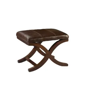 Home furniture antique sit up bench faux leather stool foldable