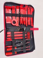 Alat Pembongkaran Audio Mobil 19/42/45-Piece Tool Kit Set Bahan PP Kombinasi Kunci Pas Tas Alat Pendukung Khusus untuk Instrumen