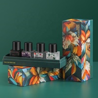 Boîte cadeau en papier d'impression personnalisée emballage de parfum échantillon en verre vide de luxe bouteilles d'huiles de parfum Attar avec boîte